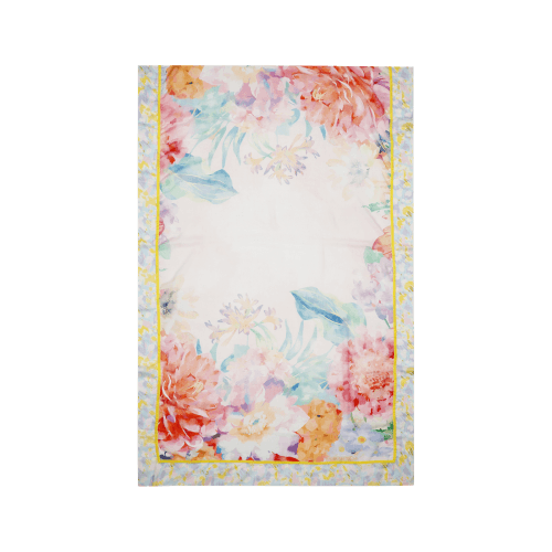 Φουλάρι Axel Scarf With Large Flowers And Abstract Print